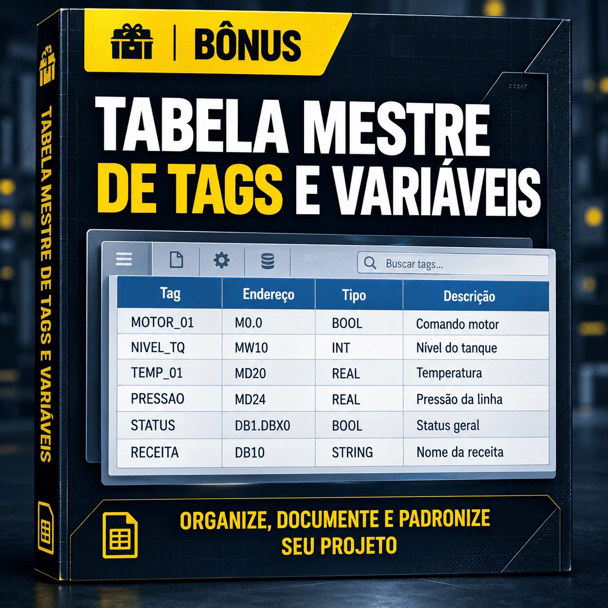 Tabela Mestre de Tags e Variáveis